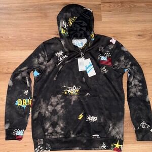 Fresh Prince of Bel-Air Graphic Hoodie – Black/Blue Flame – Size Small